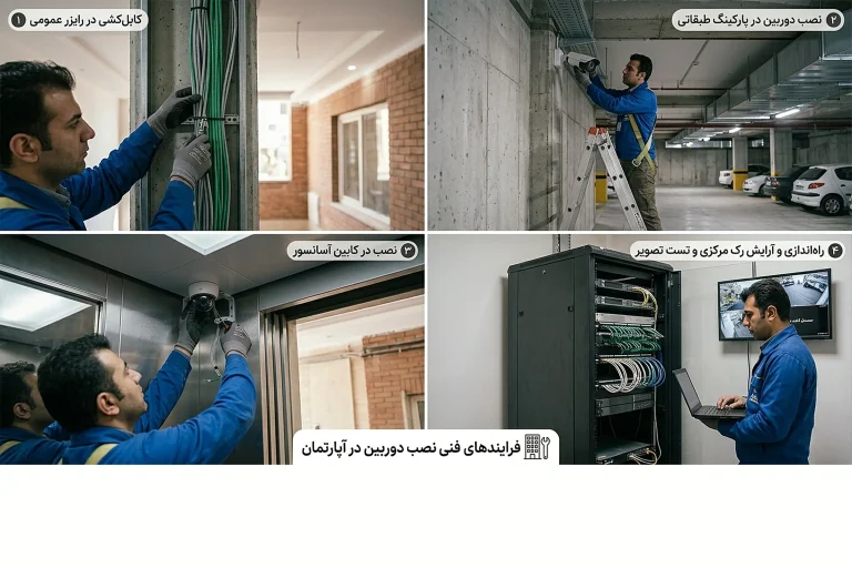 نصب دوربین‌های زوم قوی روی ویترین طلافروشی و پیشخوان صرافی با امنیت بالا.